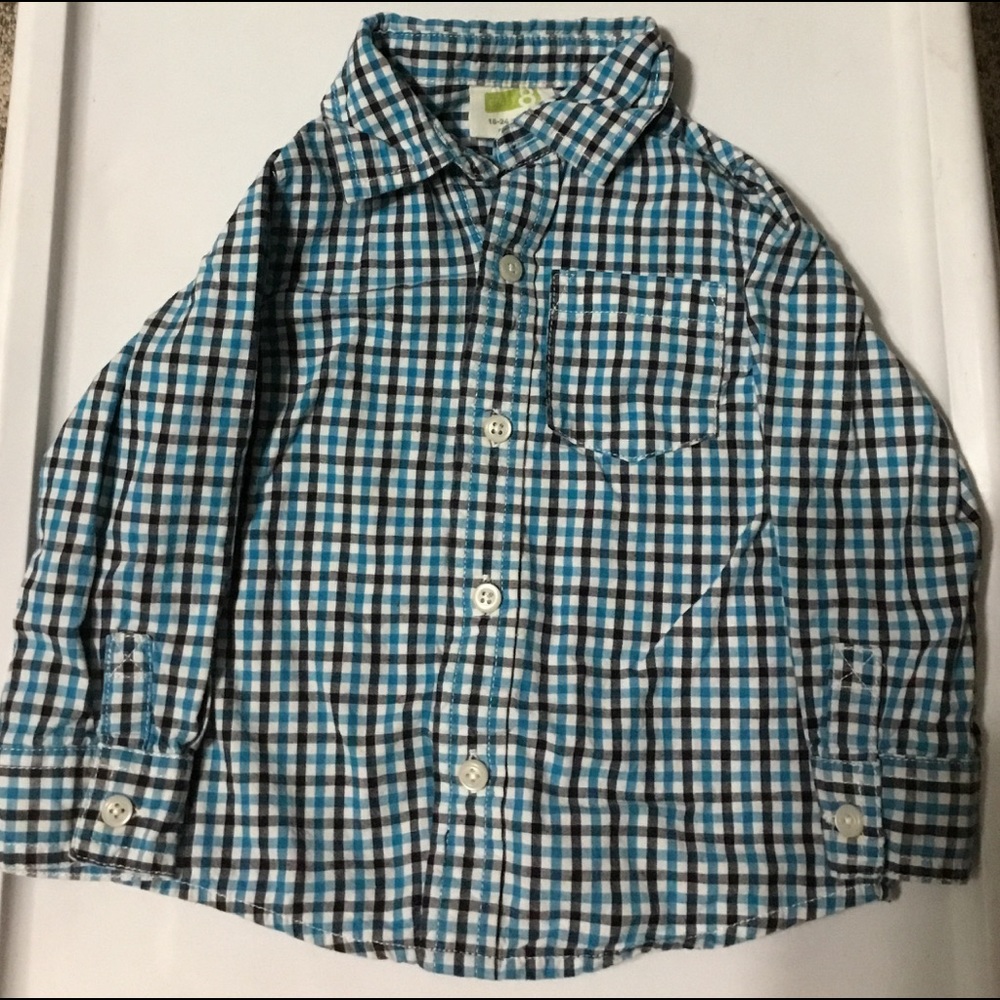 Crazy 8 long sleeve plaid dress shirt